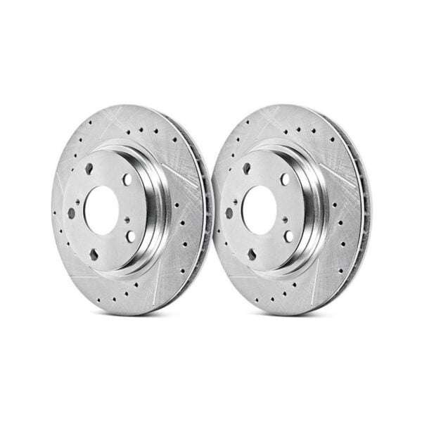 Nissan Power Stop® - Evolution Drilled and Slotted