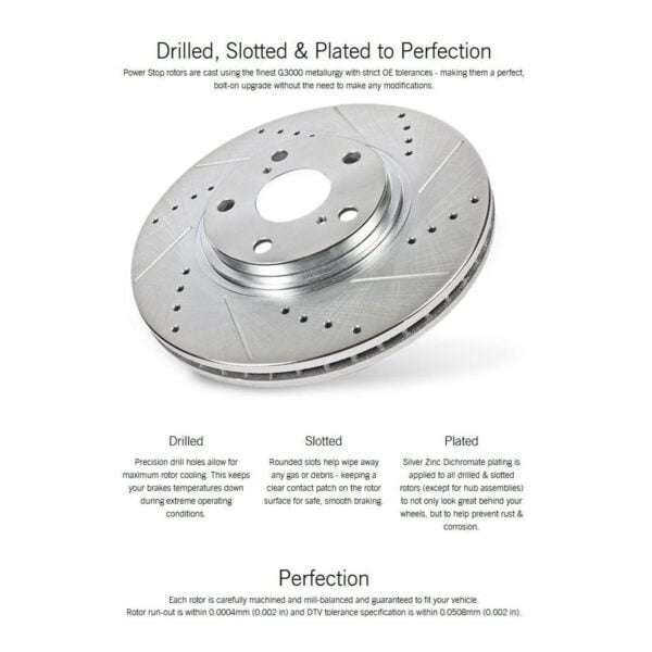 Nissan Power Stop® - Evolution Drilled and Slotted - Image 3